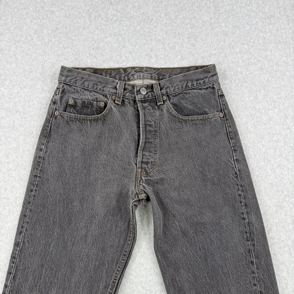 Vintage‎ Levis 501 Jeans Mens Fits 30x32 Black Button Fly 501-0658 Made in USA